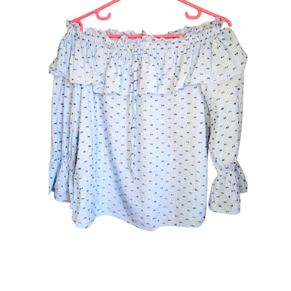 Seed Heritage Tops - SEED HERITAGE - off the shoulder cropped style top - size XS.